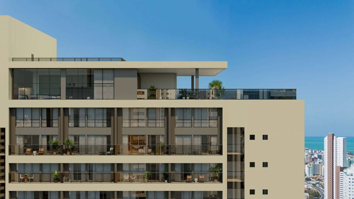  - Apartamento à venda, no Beach Class João Pessoa em João Pessoa, Altiplano Cabo Branco, com 1 quarto, 59,6m²